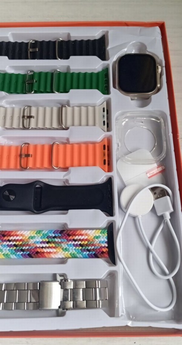 Çok Renkli Akıllı Saat ve 7 Kayış Seti - Görsel 4