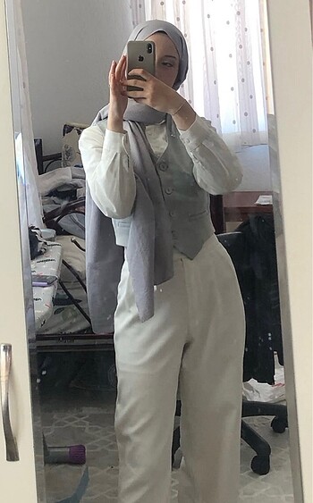 s Beden gri Renk blazer yelek