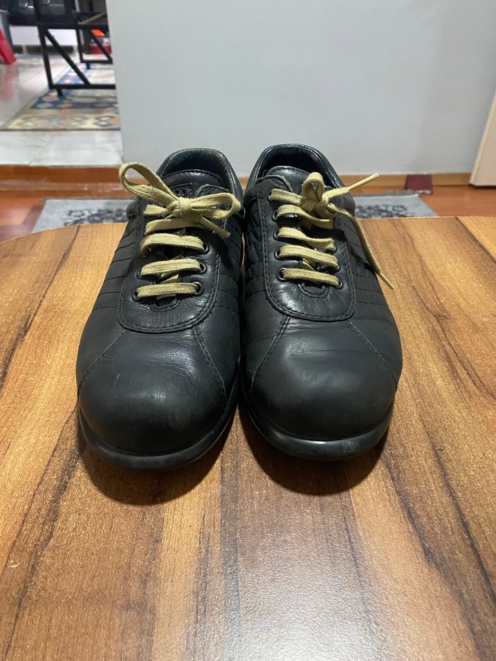 Erkek Siyah Minimalist Street Wear Ayakkabı Bağcığı - Görsel 2