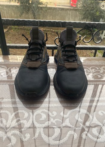 Siyah Bağcıklı Erkek Outdoor Spor Ayakkabı - Görsel 2