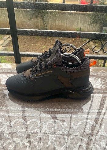 Siyah Bağcıklı Erkek Outdoor Spor Ayakkabı - Görsel 3