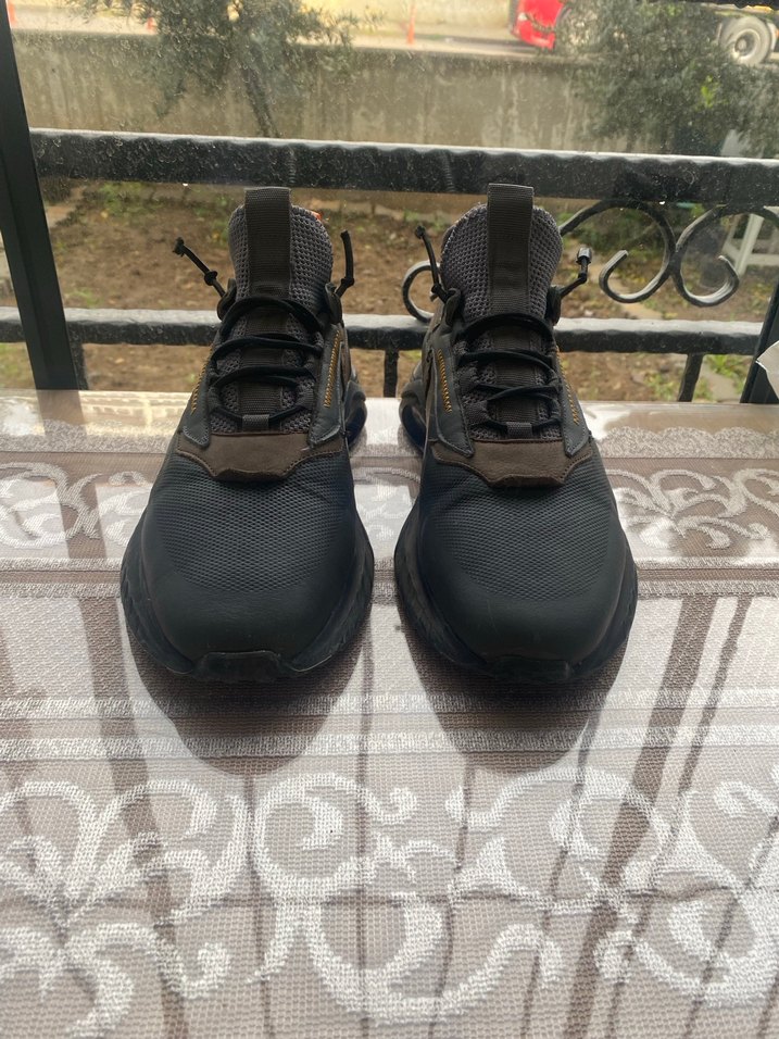 Siyah Bağcıklı Erkek Outdoor Spor Ayakkabı - Görsel 2