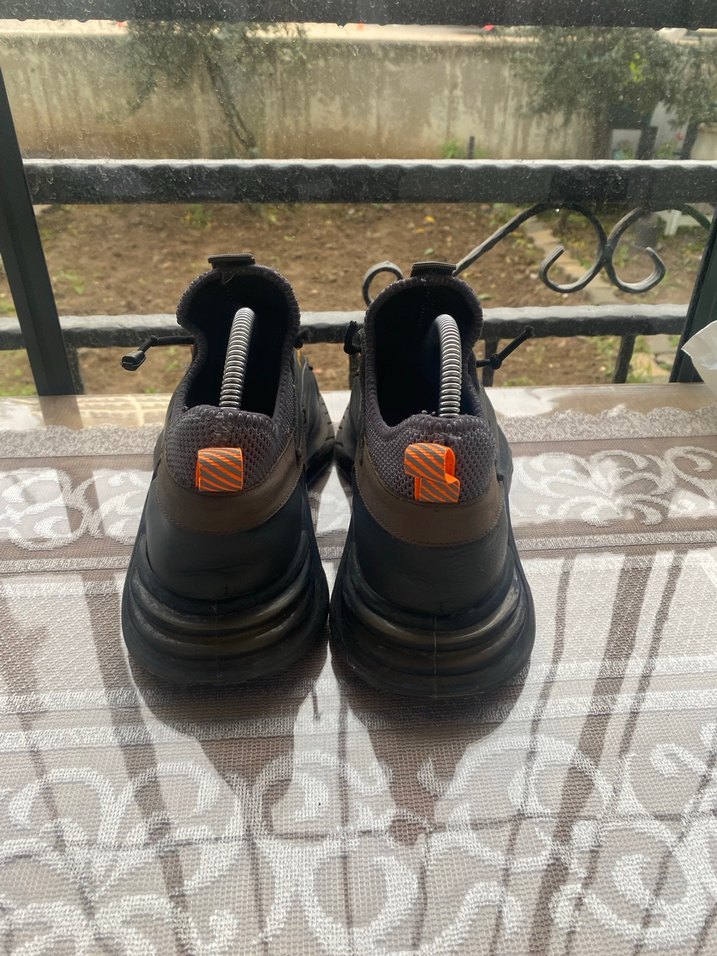 Siyah Bağcıklı Erkek Outdoor Spor Ayakkabı - Görsel 4