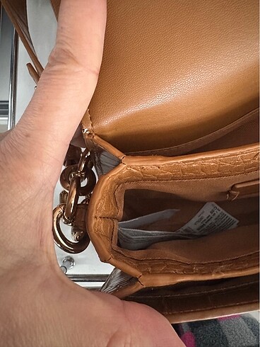 Beden camel Renk Mango askılı çanta