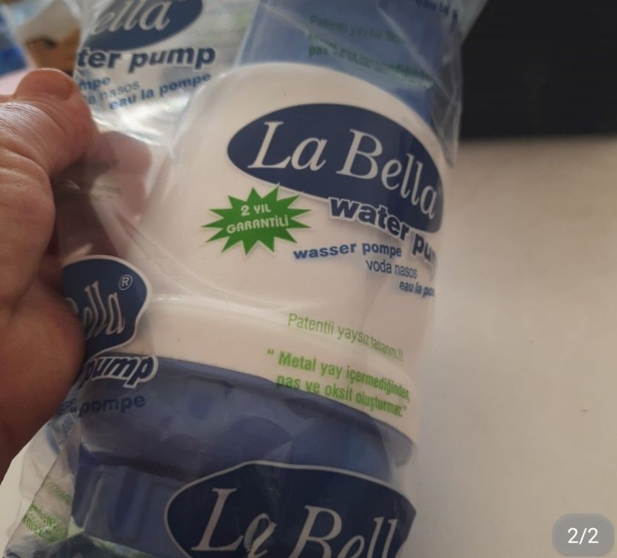 La Bella Su Pompası Metal Yaylı Beyaz - Görsel 2