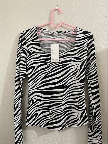 Zebra Desenli Bluz