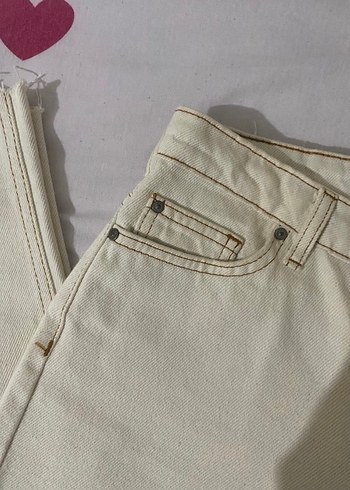 Bej Kot Pantolon Boyfriend - Görsel 2