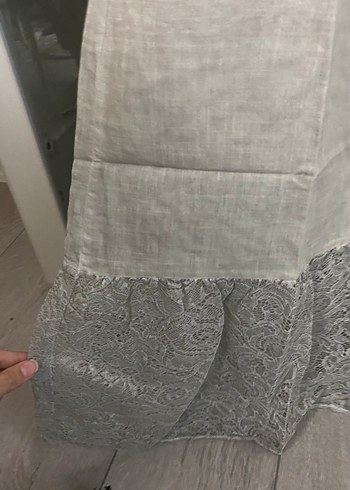 gri askılı elbise - Görsel 4