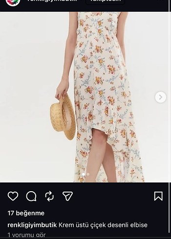 Çiçek Desenli Uzun Bohem Elbise - Görsel 2