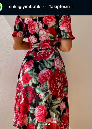 Çiçek Desenli Mini Straplez etekli takım - Görsel 2