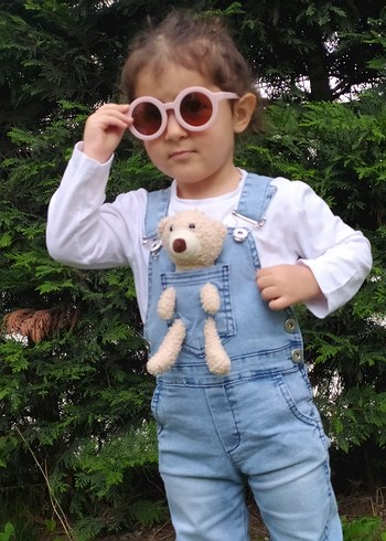 Ayıcıklı unisex kot Tulum - Görsel 6