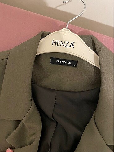40 Beden haki Renk Blazer Ceket