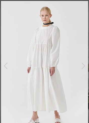 SUUD COLLECTİON EKRU ELBİSE