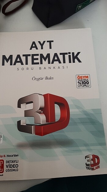 Ayt matematik soru bankası 3D yayınları sıfır kullanılmamış