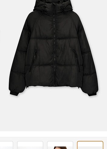 m Beden siyah Renk Bershka mont