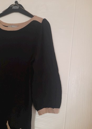 Marks Spencer siyah Triko Midi Elbise - Görsel 3