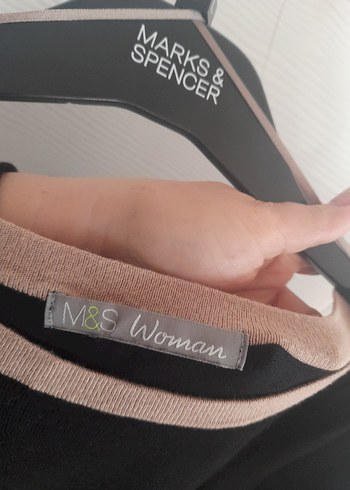 Marks Spencer siyah Triko Midi Elbise - Görsel 5