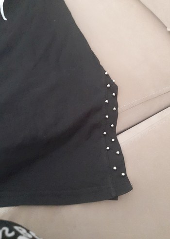 Kız Çocuk Siyah Payetli Tişört - Görsel 2