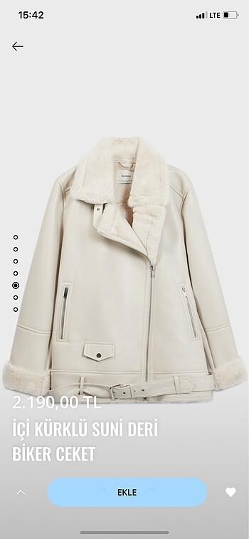 Stradivarius Deri Biker Kaban