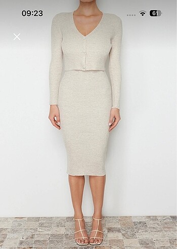 Elbise takım triko - Görsel 6