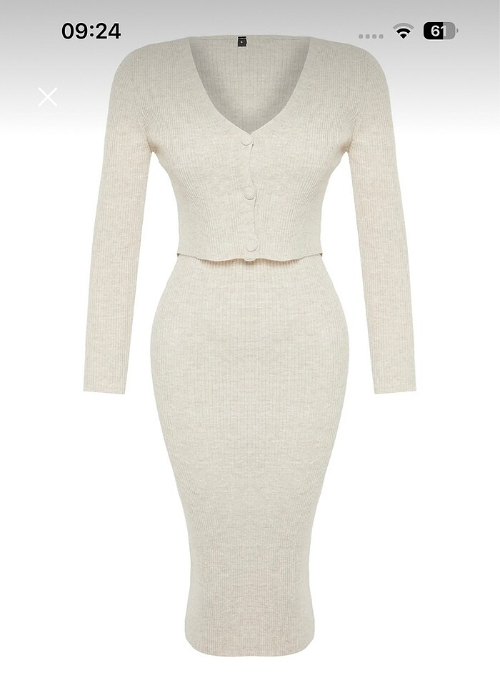 Elbise takım triko - Görsel 4