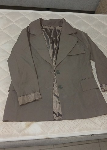 Zara Sik Ve Rahat Taupe Kadin Ceket