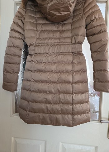 Bej Kemerli Kadın Kışlık Mont - Görsel 2