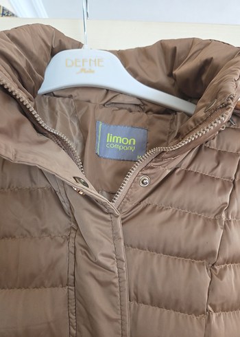 Bej Kemerli Kadın Kışlık Mont - Görsel 7