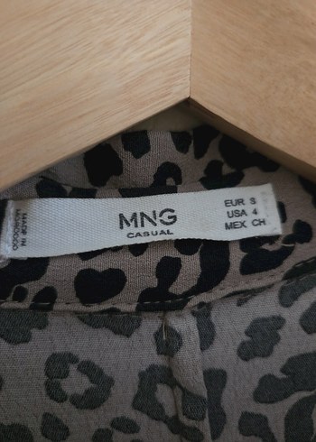 Düğmeli  Leopar Desenli Uzun Elbise - Görsel 3