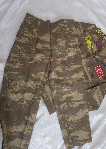 Kahverengi Kamuflaj Çocuk Komando Takımı - Görsel 3