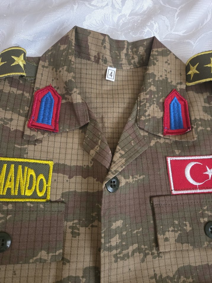 Kahverengi Kamuflaj Çocuk Komando Takımı - Görsel 2