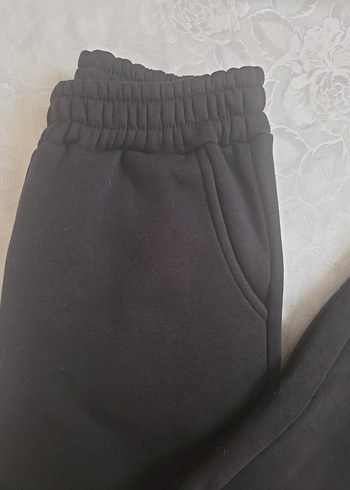 Siyah Kadın Rahat Kesim Eşofman Altı - Görsel 2