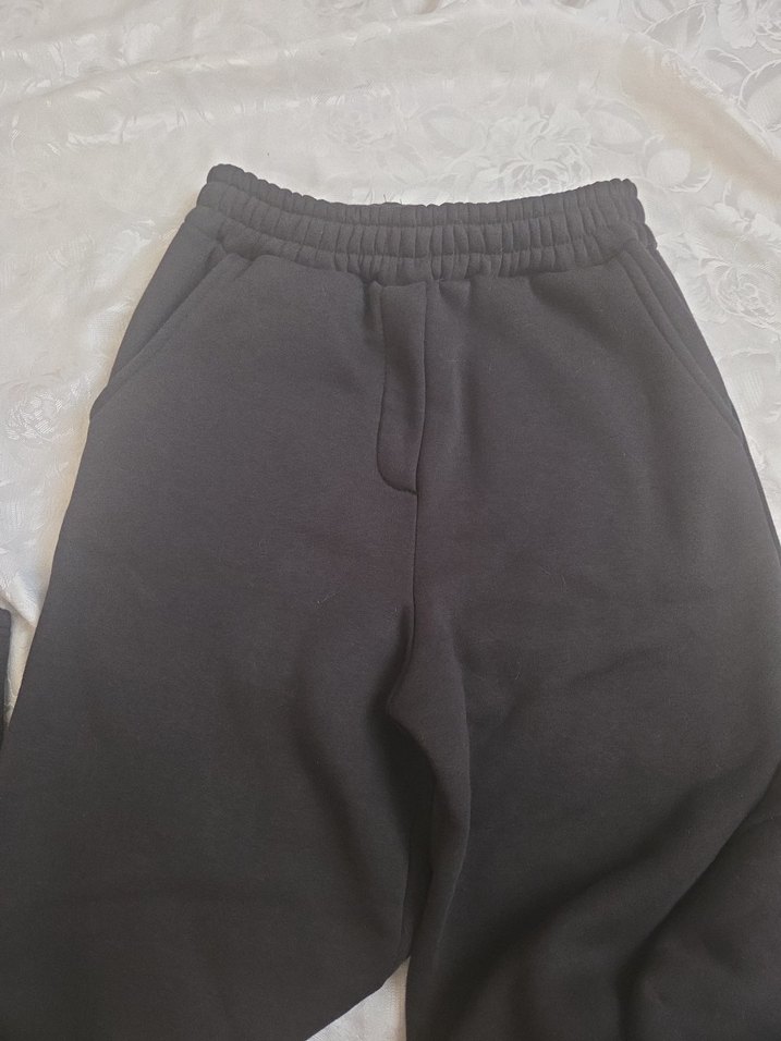 Siyah Kadın Rahat Kesim Eşofman Altı - Görsel 4