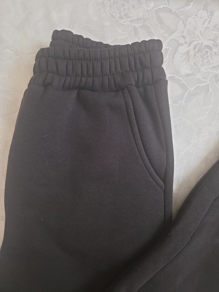 Siyah Kadın Rahat Kesim Eşofman Altı - Görsel 2