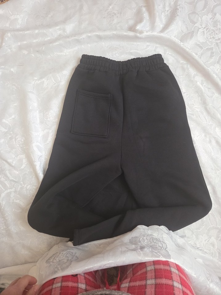 Siyah Kadın Rahat Kesim Eşofman Altı - Görsel 5