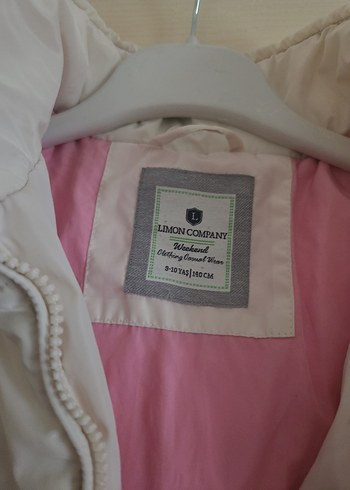 Kızlar İçin krem Fermuarlı Mont - Görsel 2