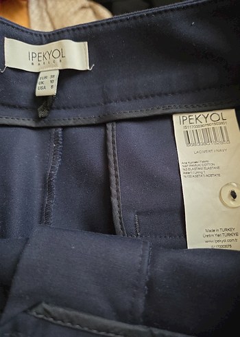 m Beden lacivert Renk Lacivert Midi Kumaş Kadın Pantolon