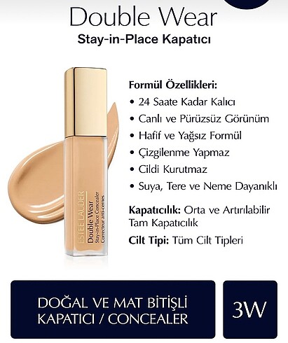 Estee lauder double wear kapatıcı