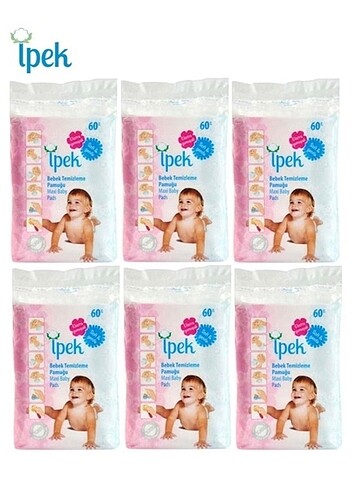 Diğer İpek Bebek temizleme pamuğu