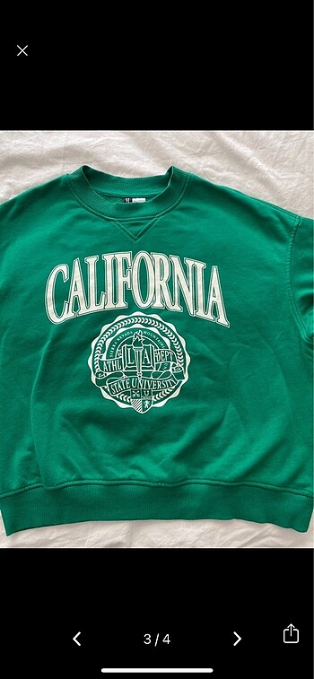 H&M yeşil sweatshirt