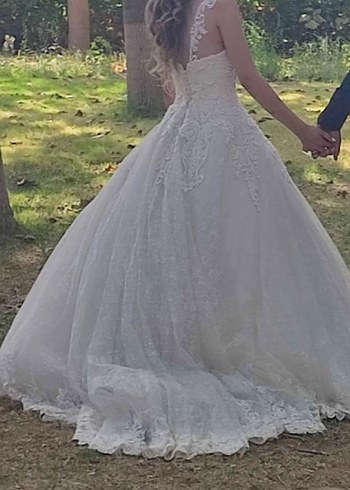 Gelinlik Beyaz Vintage Prenses Gelinlik