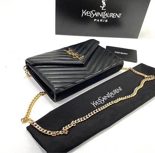 Diğer Yves Saint Laurent hakiki deri bayan çantası