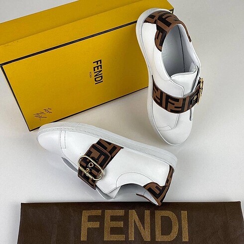 Fendi hakiki deri bayan sneaker