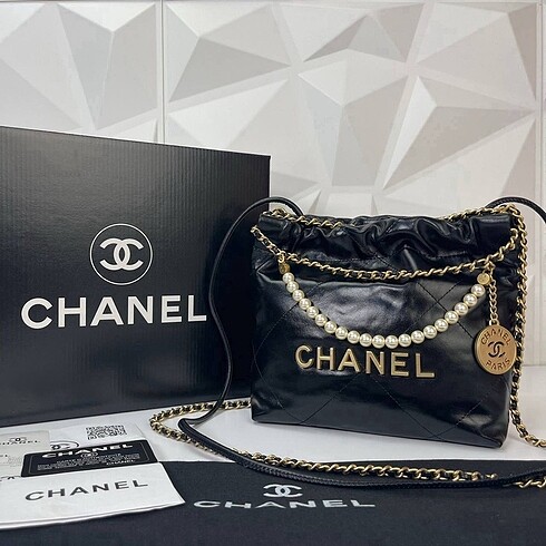 Chanel 22 hakiki deri bayan çantası