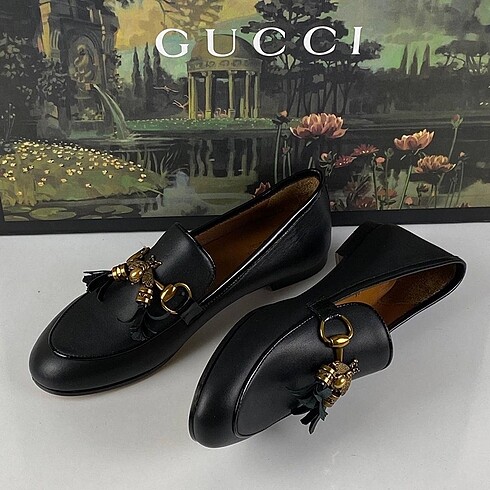 37 Beden Gucci loafer hakiki deri ayakkabı