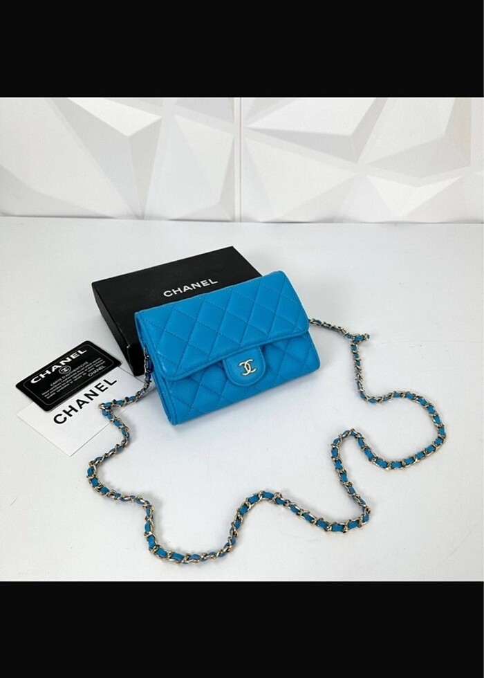 Chanel flap hakiki deri bayan cüzdanı - Görsel 3