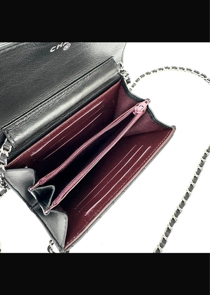 Chanel flap hakiki deri bayan cüzdanı - Görsel 5