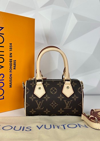 Beden Louis Vuitton Kahverengi Kareli Deri Kadın Çanta