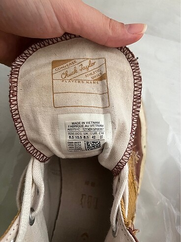 42 Beden kahverengi Renk Converse kahverengi