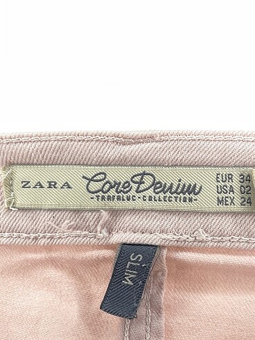 34 Beden pembe Renk Zara Jean / Kot %70 İndirimli.